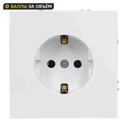 Розетка встраиваемая Mirkl Grace с заземлением цвет белый wallpad l6 настенная розетка 1 5 постов