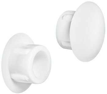 Hafele Заглушка белая D=15/10 мм упаковка - 500 штук,  045.00.743