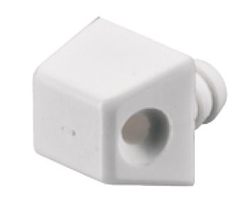 Корпусная стяжка с косой раззенковкой, пластмасса, цвет белый адольф ануфриевич леонович физико химические основы образования древесных плит