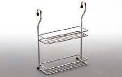 Корзина двойная малая 210х80х310мм  сатин хром