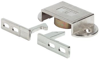 Hafele Автоматический дверной запор, никель, 245.58.754