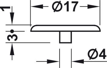 Заглушка MINIFIX 15 коричн.
