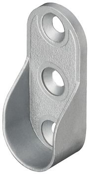 Держатель овальной штанги, цвет алюминий