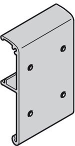 Hafele Slido D-Li11 Клипса, для декоративной панели алюминий 940.43.025