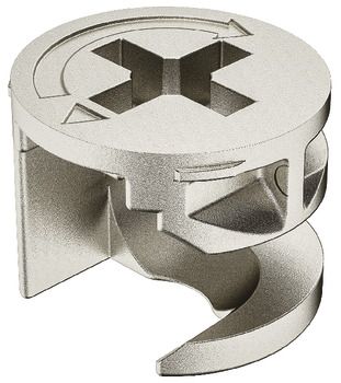 Hafele Корпусная стяжка Minifix 12/12 никелированная, упаковка - 100 штук,  262.17.620