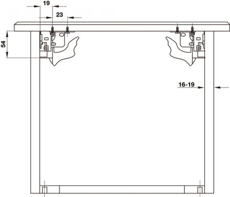 Hafele runners UM A30,полного выдвижения, 16-19мм soft-close, 350мм 433.10.535
