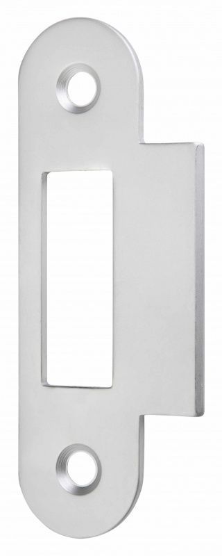 Hafele Планка ответная для не фальцевых дверей, хром Матовая 911.39.503