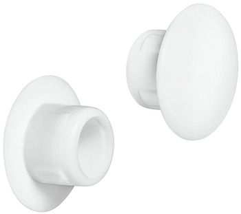 Hafele Заглушка белая D=13/8 мм упаковка - 500 штук,  045.00.789