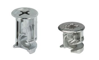 Hafele Корпусная стяжка Minifix 15/16 никелированная, упаковка - 100 штук,  262.26.533