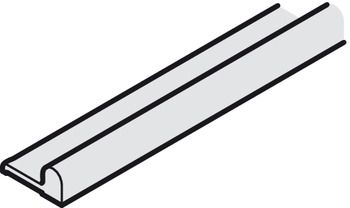 Hafele Slido F-Line15 55A нижний ходовой профиль алюминиевый 3500мм 402.26.623