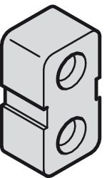 Hafele Hangroller 50 Опорная колодка ходового профиля, серый 400.96.060