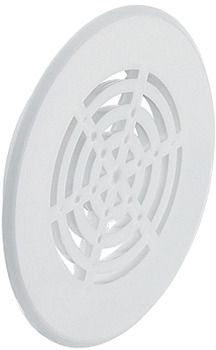 Решетка круглая, диаметр 50 мм, белая