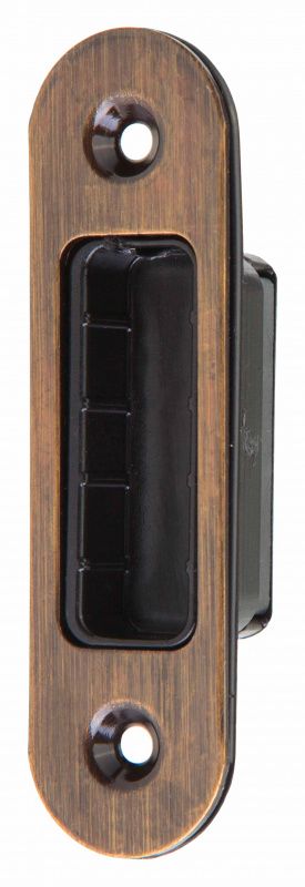 Hafele планка ответная с накладная для магнитного замка, античная бронза 911.39.474