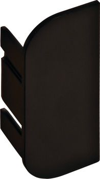 Hafele Заглушка торцевая для двойного профиля, пластик, чёрный 126.37.936