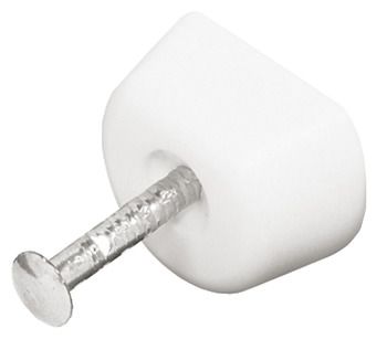 Hafele Полкодержатель для вбивания, белый, упаковка - 100 штук,  281.23.702