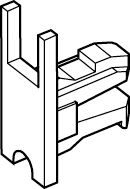 Заглушка, пластик хром