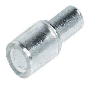 Hafele Полкодержатель для стекла, оцинкованный/прозрачный/5мм, упаковка - 100 штук,  281.41.907