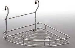 Угловая подставка на релинг 270x290x235мм  сатин хром