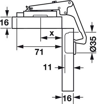 Hafele Петля для угловых шкафов 329.19.700