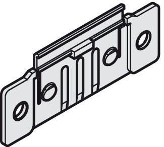 Hafele Hangroller 50 50A крепеж для направляющего элемента, серый, пластик 400.58.060
