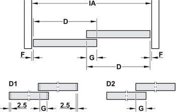 Hafele Slido F-Line14 25A ходовой ролик сталь оцинкованный 415.13.104