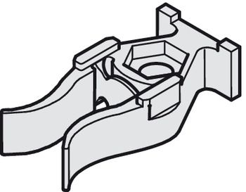 Hafele Hangroller 50 концевой упор двери пластик 400.58.002