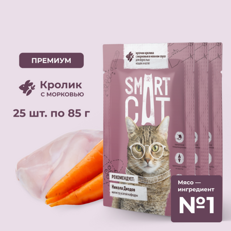 Консервы, паучи Smart Cat паучи 