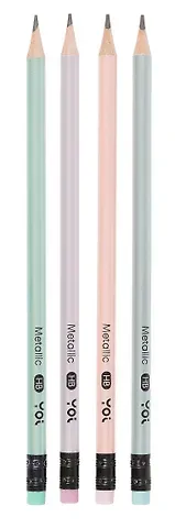 Карандаш чернографитный с ластиком 