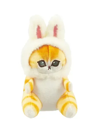 Брелок Котик кигуруми (зайчик) (текстиль) (11 см) (12-0618-Z6) Bookvalno