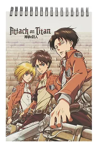 Атака Титанов. Творческий блокнот cо стикерами A5. Отряд