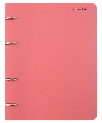 Тетрадь на кольцах в клетку Listoff, 