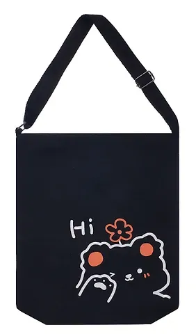 Сумка-шоппер на молнии Kawaii Мишка Hi (текстиль) (40х33) (12-11525-B003)