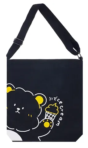 Сумка-шоппер на молнии Kawaii Мишка Ice Cream (текстиль) (40х33) (12-11525-B001)