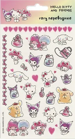 Наклейки-тату переводные 110х200 