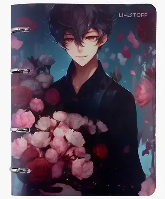 Тетрадь на кольцах в клетку Listoff, 