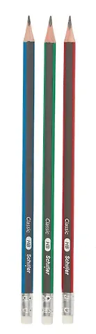 Карандаш чернографитный с ластиком 