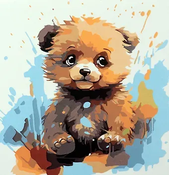 Холст с красками по номерам 