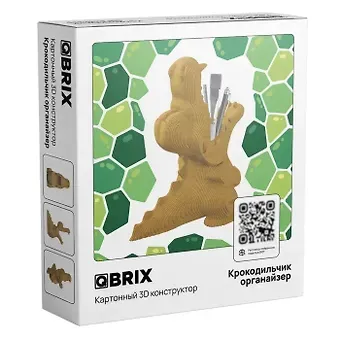 Картонный 3D конструктор QBRIX 
