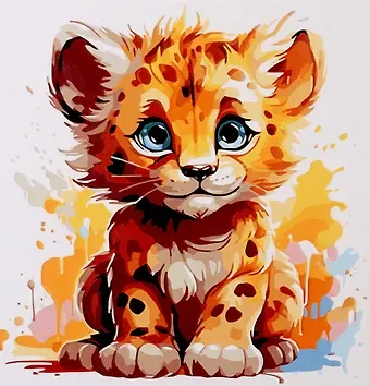 Холст с красками по номерам 