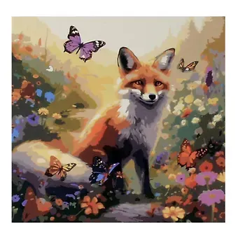 Холст с красками по номерам 