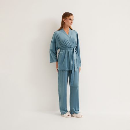 Комплект Роскошь/Lusso, голубой необработанный голубой флюорит