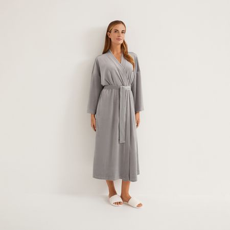 Халат Роскошь/Lusso, серый кресло кровать boss 2 0 велюр alkantara серый