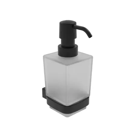 Дозатор для жидкого мыла Lemer Elbe подвесной стекло цвет прозрачный/черный портативный дозатор мыла moonbiffy