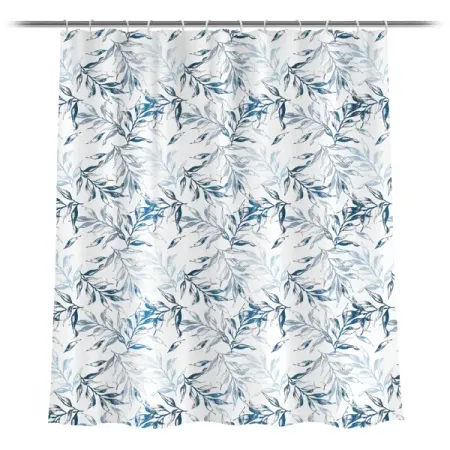 Штора для ванной Пальма 180x180 см полиэстер цвет белый голубой синий китайская глубокая тарелка qing dynasty qianlong синий и белый двойной дракон