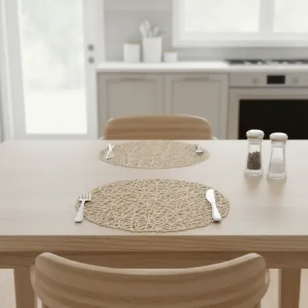 Салфетка для сервировки ø38 см Рыжий кот PVR-02 круглая ПВХ цвет бежевый салфетка инъекц спирт однораз inekta 60 100мм 20