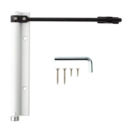 Доводчик дверной Armex EN1 20 кг цвет белый доводчик дверной fuaro dc20 4 ts 68 фоп 20 85 кг белый