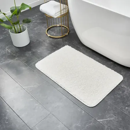 Ковер Teddy 50x80 см полиэстер цвет белый ytengz keep off белый пушистый ковер