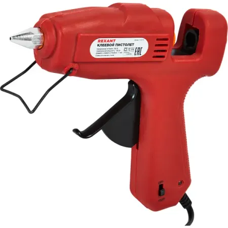 Пистолет клеевой Rexant 12-0115, 100 Вт, для стержней 11 мм relife rl 062a ручной клеевой пистолет