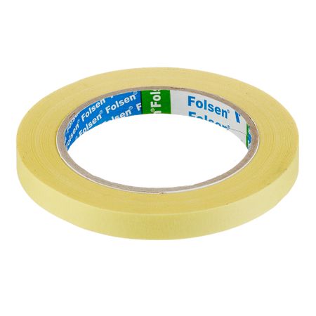 Лента малярная Folsen желтая 12 мм 50 м (02212)