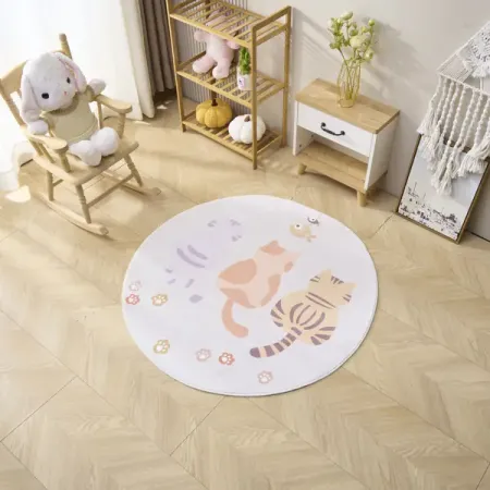 Ковер Kindora круг ø100 см полиэстер AZ-8 мини банты для декора полиэстер 180 шт